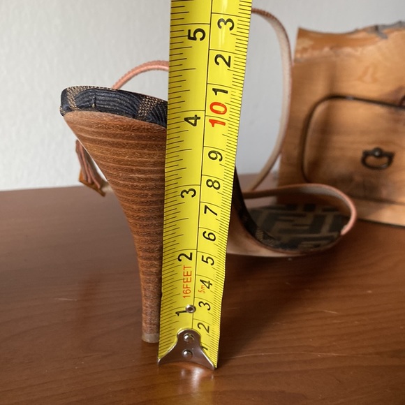 Fendi Vintage Zucca Pattern Strap Sandals - Picture 9 of 9